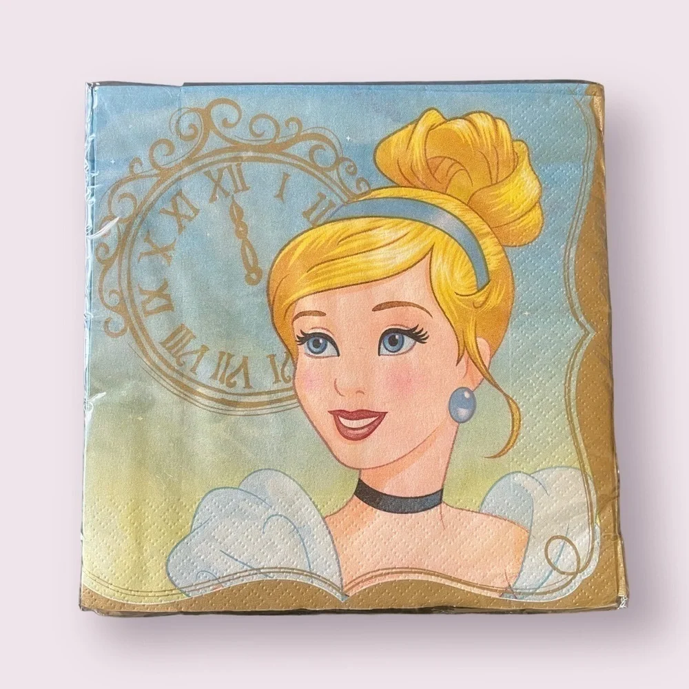 Disney Princess Cinderella Birthday Party Supplies Napkins Paper Plates Set New
